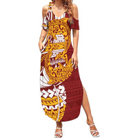 Couple Dolphins Maori Motif Summer Maxi Dress - Polynesian Pride