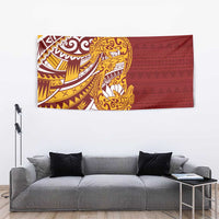 Couple Dolphins Maori Motif Tapestry - Polynesian Pride