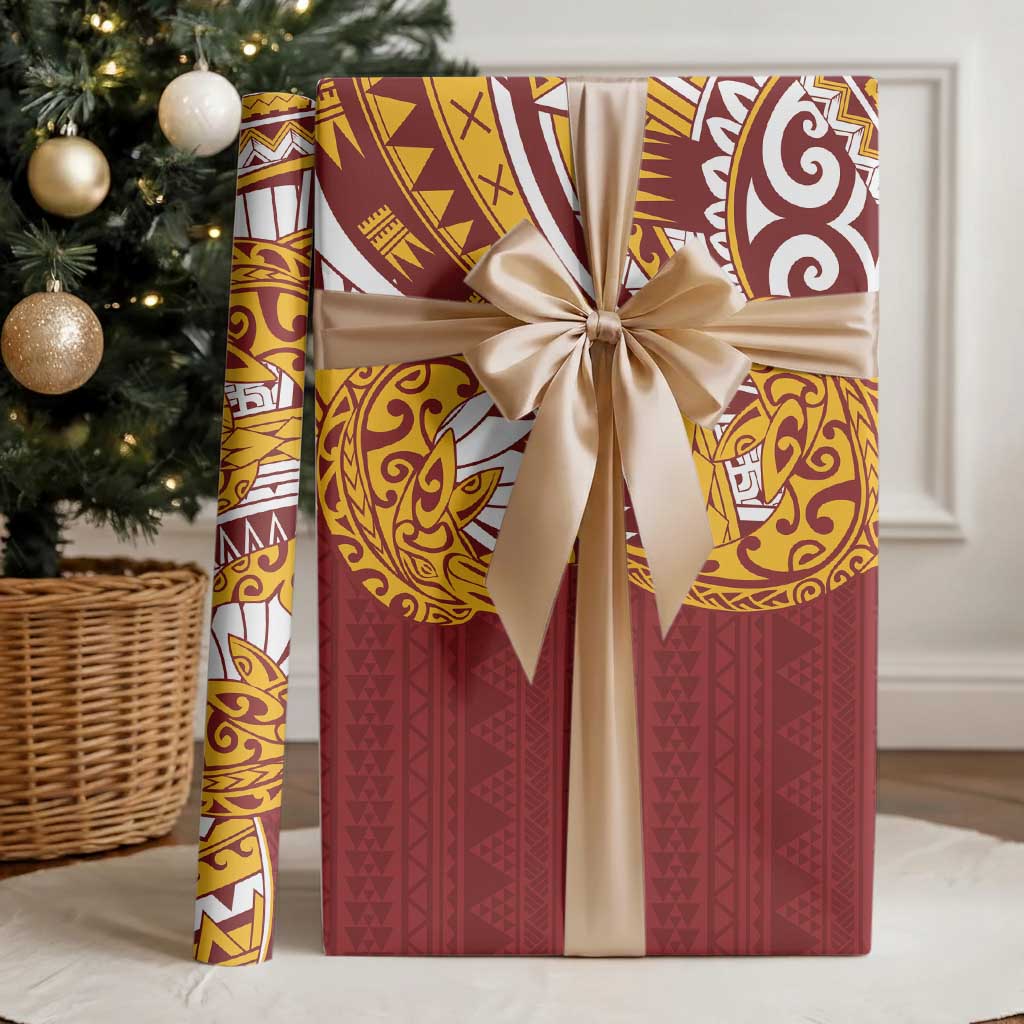 Couple Dolphins Maori Motif Wrapping Paper - Polynesian Pride