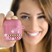 Japanese Asanoha Pattern AirPods Case Charm Against Evil Spirits LT9 Pink - Polynesian Pride