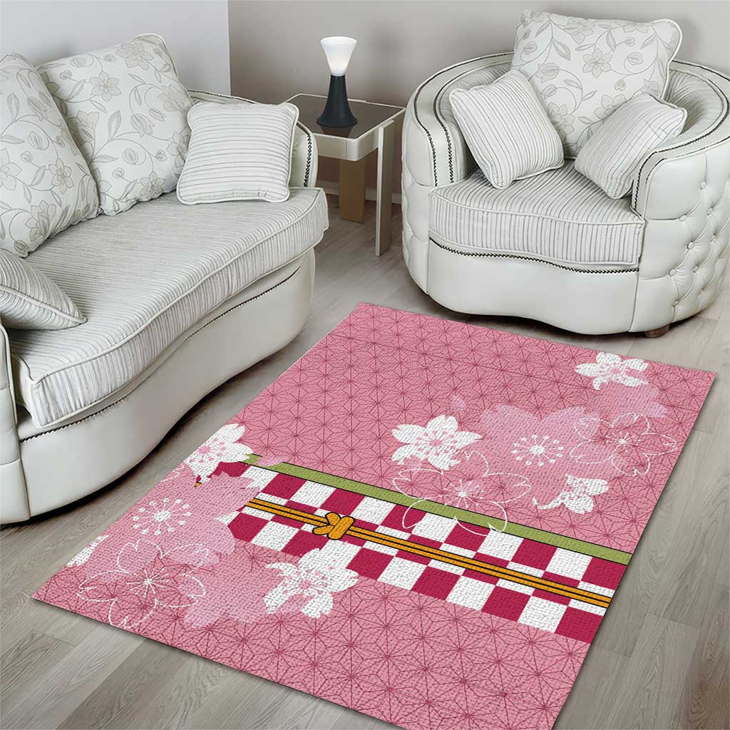 Japanese Asanoha Pattern Area Rug Charm Against Evil Spirits - Polynesian Pride