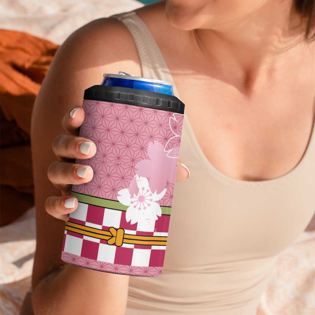 Japanese Asanoha Pattern 4 in 1 Can Cooler Tumbler Charm Against Evil Spirits LT9 - Polynesian Pride