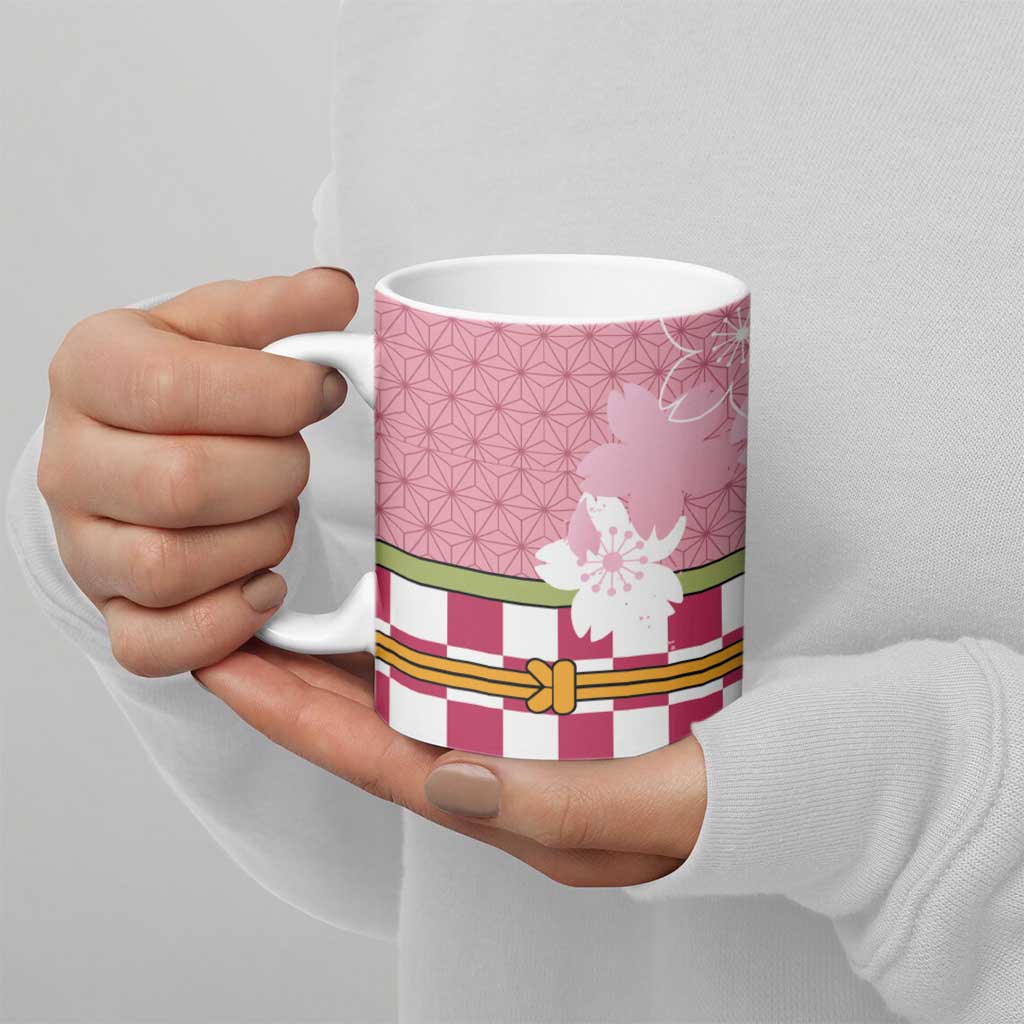 Japanese Asanoha Pattern Ceramic Mug Charm Against Evil Spirits LT9 - Polynesian Pride