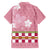 Japanese Asanoha Pattern Family Matching Off Shoulder Maxi Dress and Hawaiian Shirt Charm Against Evil Spirits - Polynesian Pride