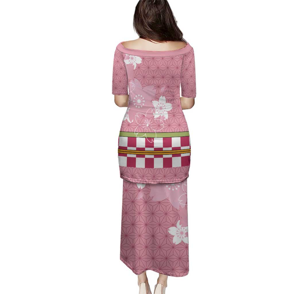 Japanese Asanoha Pattern Family Matching Puletasi and Hawaiian Shirt Charm Against Evil Spirits LT9 - Polynesian Pride