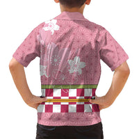 Japanese Asanoha Pattern Family Matching Summer Maxi Dress and Hawaiian Shirt Charm Against Evil Spirits - Polynesian Pride