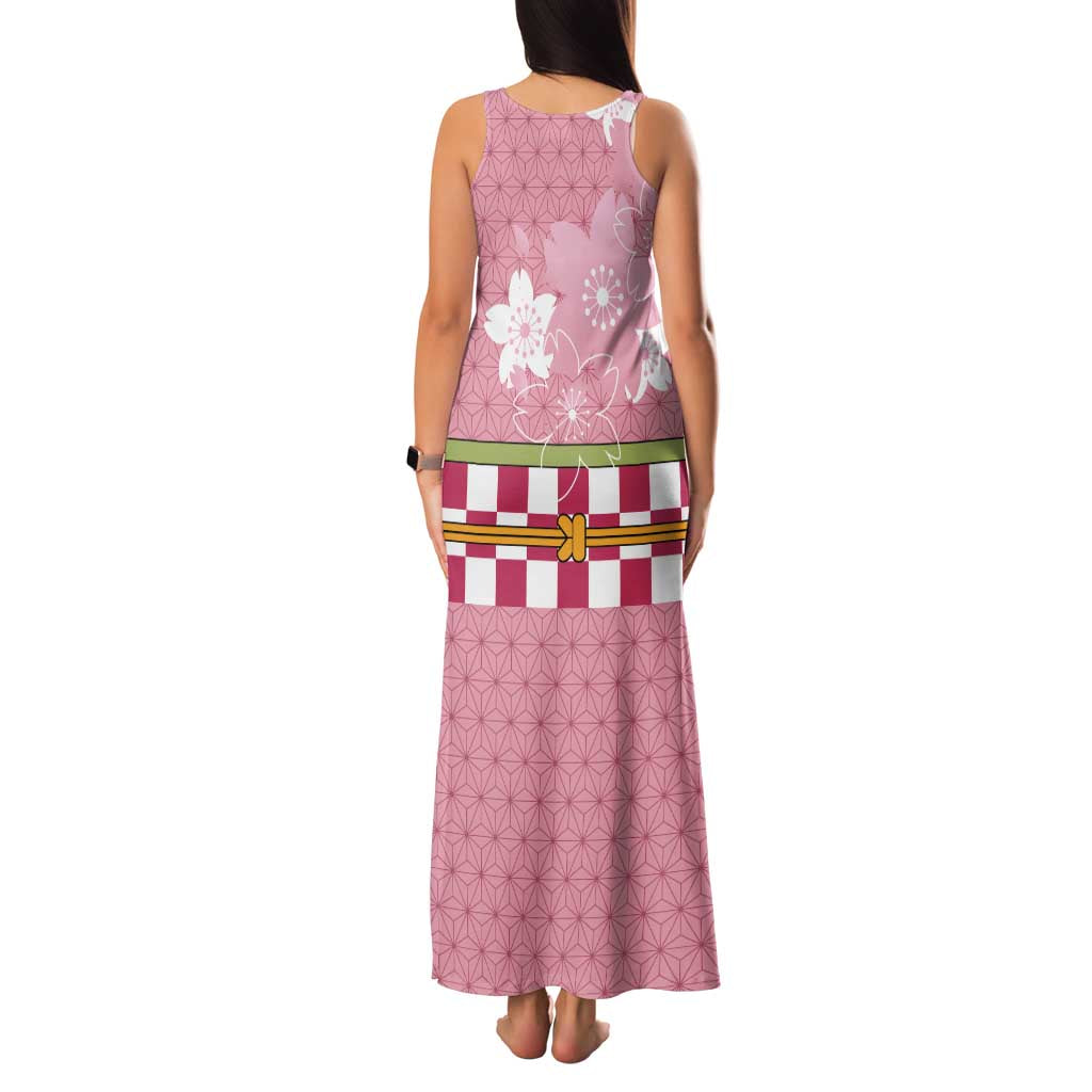 Japanese Asanoha Pattern Family Matching Tank Maxi Dress and Hawaiian Shirt Charm Against Evil Spirits - Polynesian Pride