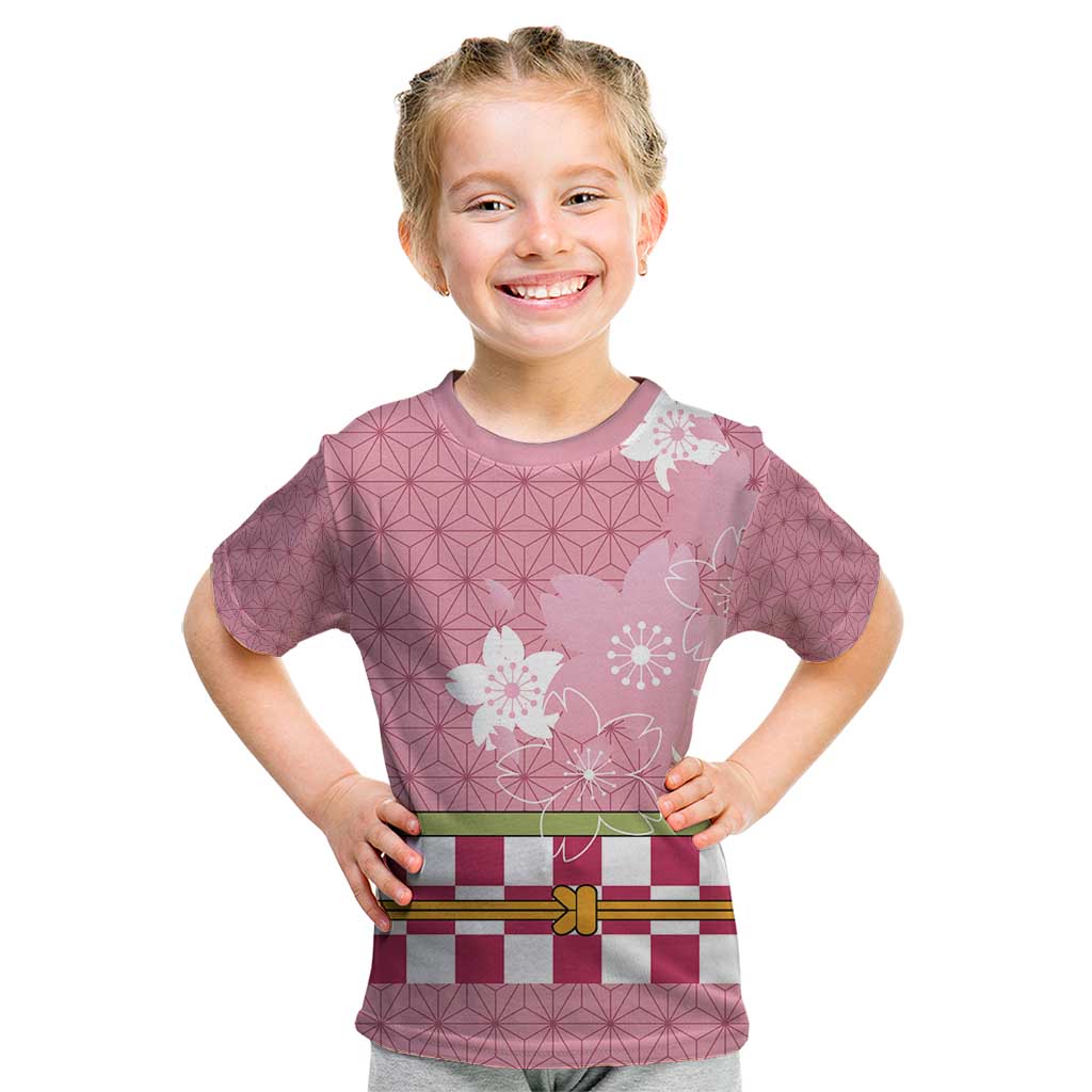 Japanese Asanoha Pattern Kid T Shirt Charm Against Evil Spirits - Polynesian Pride