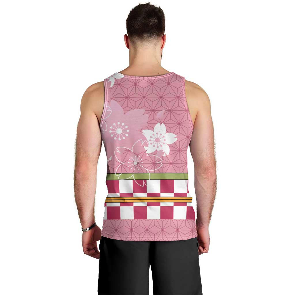 Japanese Asanoha Pattern Men Tank Top Charm Against Evil Spirits LT9 - Polynesian Pride