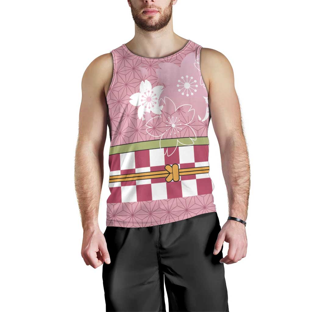 Japanese Asanoha Pattern Men Tank Top Charm Against Evil Spirits LT9 - Polynesian Pride