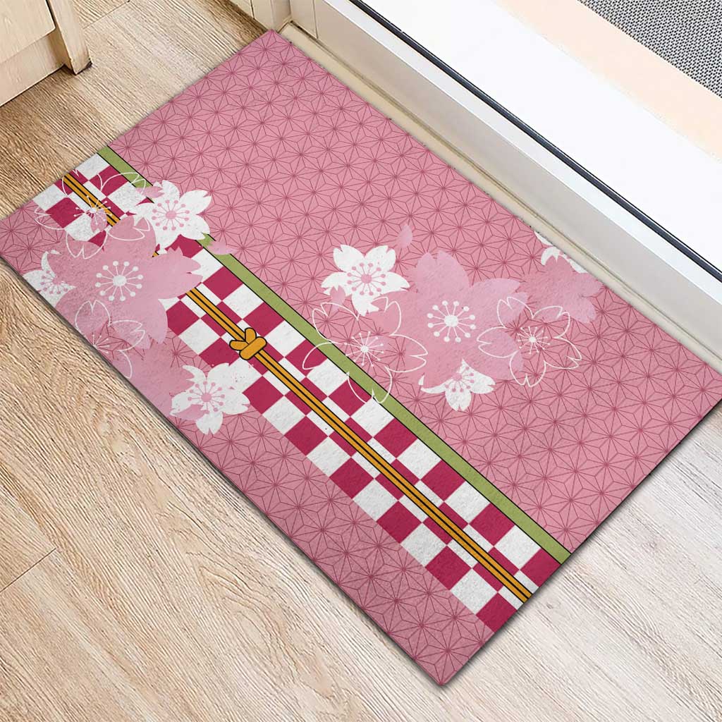 Japanese Asanoha Pattern Rubber Doormat Charm Against Evil Spirits LT9 - Polynesian Pride