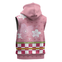 Japanese Asanoha Pattern Sleeveless Hoodie Charm Against Evil Spirits LT9 - Polynesian Pride