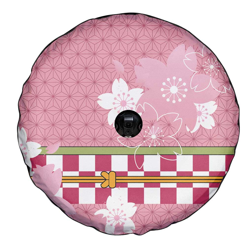 Japanese Asanoha Pattern Spare Tire Cover Charm Against Evil Spirits - Polynesian Pride