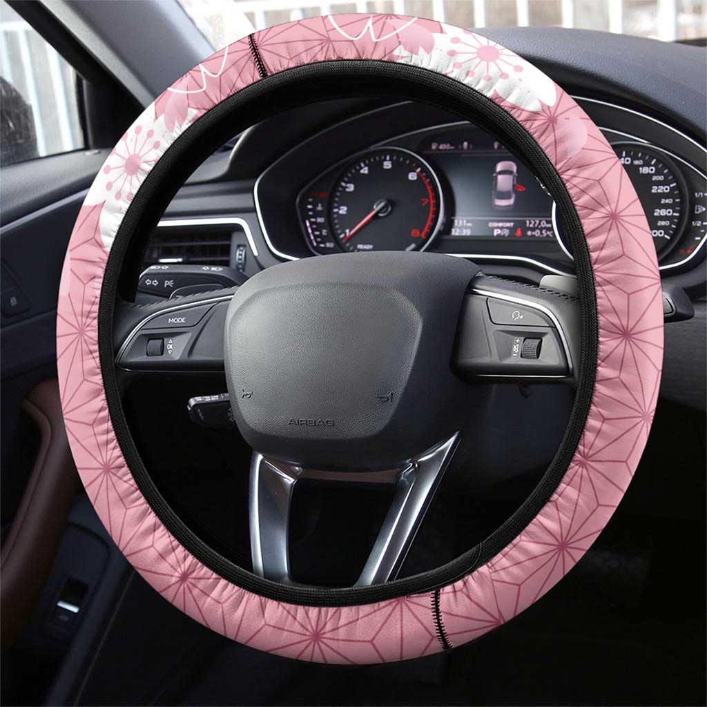 Japanese Asanoha Pattern Steering Wheel Cover Charm Against Evil Spirits LT9 - Polynesian Pride