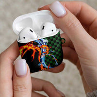 Japanese Asanoha Pattern AirPods Case Sun Flame Slayer Dragon Hinokami Kagura Spirit LT9 - Polynesian Pride
