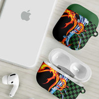 Japanese Asanoha Pattern AirPods Case Sun Flame Slayer Dragon Hinokami Kagura Spirit LT9 - Polynesian Pride