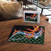 Japanese Asanoha Pattern Puzzle Sun Flame Slayer Dragon Hinokami Kagura Spirit LT9 - Polynesian Pride