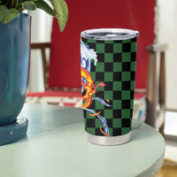 Japanese Asanoha Pattern Tumbler Cup Sun Flame Slayer Dragon Hinokami Kagura Spirit - Polynesian Pride