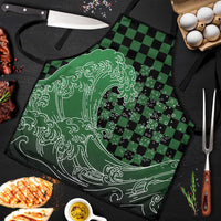 Japanese Asanoha Pattern Apron Water Breathing Slayer Dragon - Polynesian Pride