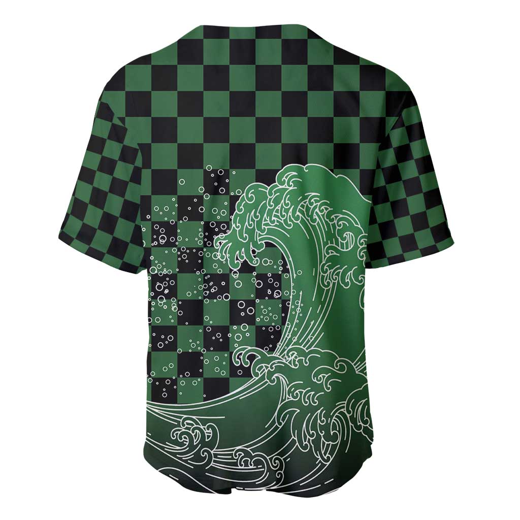 Japanese Asanoha Pattern Baseball Jersey Water Breathing Slayer Dragon - Polynesian Pride