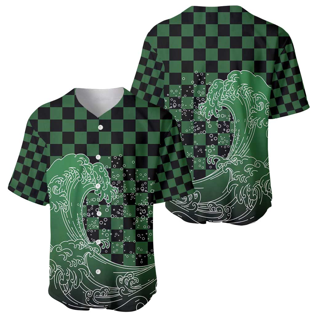 Japanese Asanoha Pattern Baseball Jersey Water Breathing Slayer Dragon - Polynesian Pride