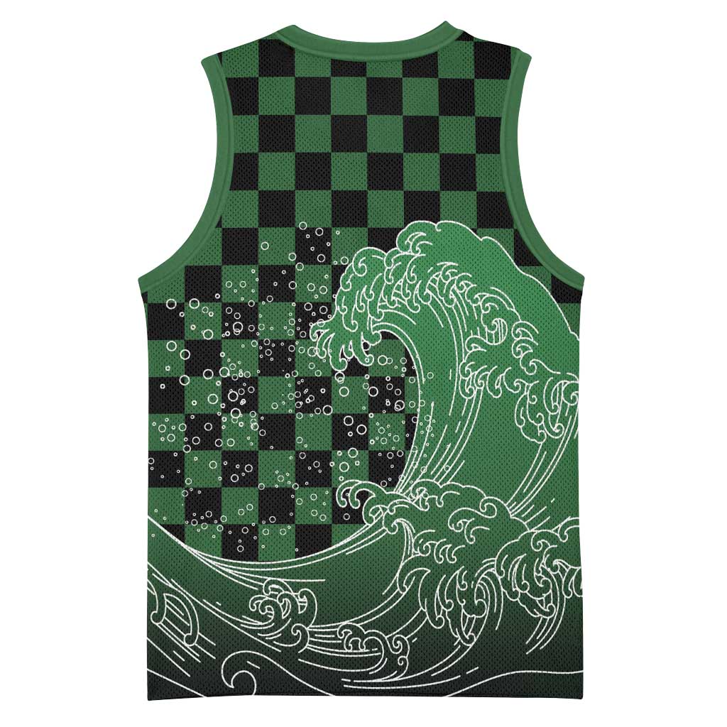 Japanese Asanoha Pattern Basketball Jersey Water Breathing Slayer Dragon LT9 - Polynesian Pride