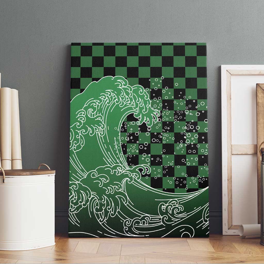 Japanese Asanoha Pattern Canvas Wall Art Water Breathing Slayer Dragon LT9 - Polynesian Pride