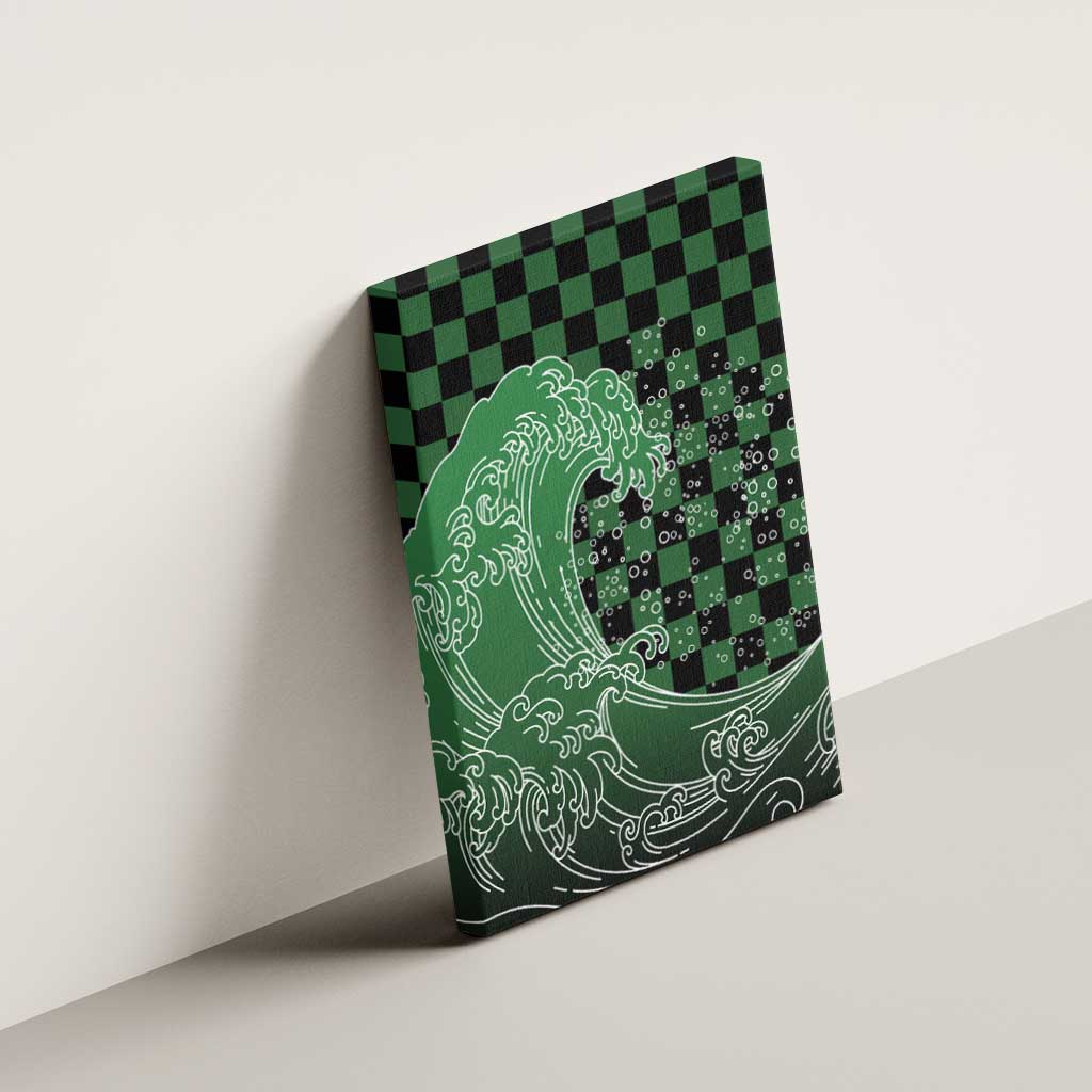 Japanese Asanoha Pattern Canvas Wall Art Water Breathing Slayer Dragon LT9 - Polynesian Pride