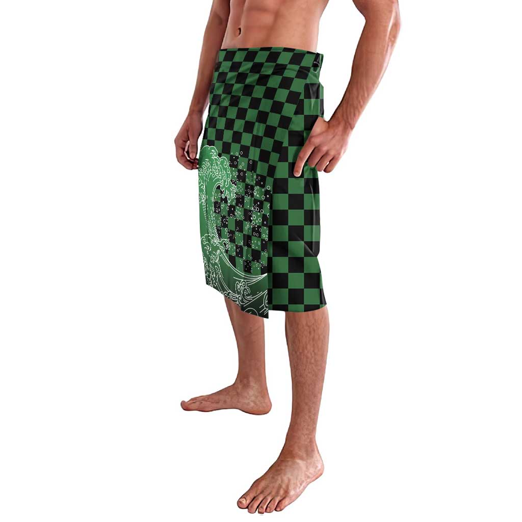 Japanese Asanoha Pattern Lavalava Water Breathing Slayer Dragon - Polynesian Pride