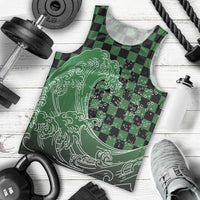 Japanese Asanoha Pattern Men Tank Top Water Breathing Slayer Dragon LT9 - Polynesian Pride