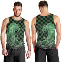 Japanese Asanoha Pattern Men Tank Top Water Breathing Slayer Dragon LT9 - Polynesian Pride