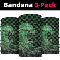 Japanese Asanoha Pattern Neck Gaiter Water Breathing Slayer Dragon - Polynesian Pride