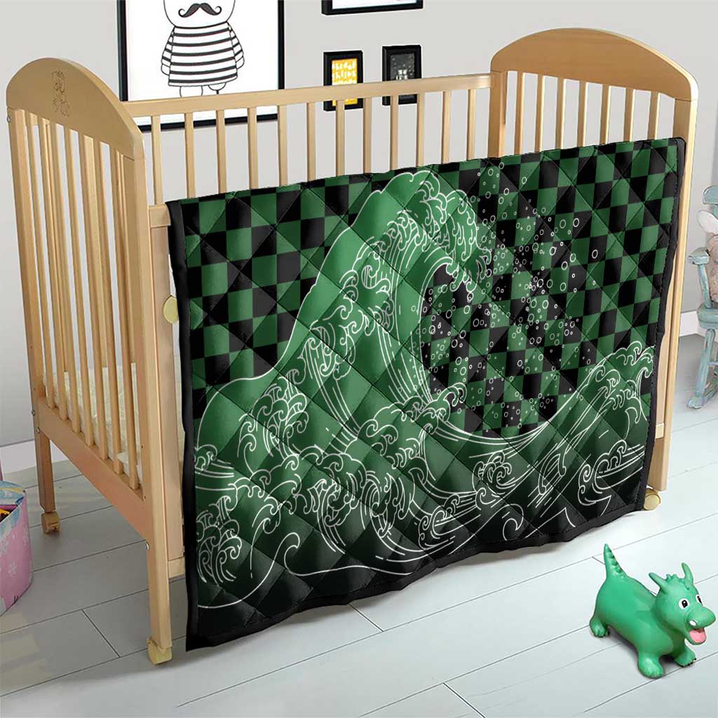 Japanese Asanoha Pattern Quilt Water Breathing Slayer Dragon - Polynesian Pride