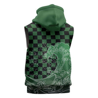 Japanese Asanoha Pattern Sleeveless Hoodie Water Breathing Slayer Dragon - Polynesian Pride