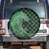 Japanese Asanoha Pattern Spare Tire Cover Water Breathing Slayer Dragon - Polynesian Pride