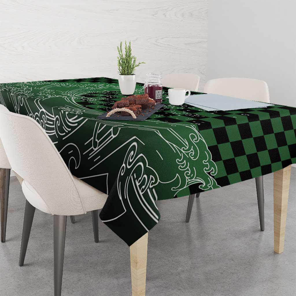 Japanese Asanoha Pattern Tablecloth Water Breathing Slayer Dragon LT9 - Polynesian Pride