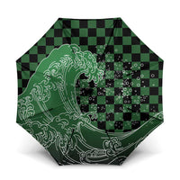 Japanese Asanoha Pattern Umbrella Water Breathing Slayer Dragon - Polynesian Pride