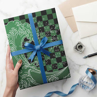 Japanese Asanoha Pattern Wrapping Paper Water Breathing Slayer Dragon LT9 - Polynesian Pride