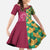 Japanese Bishamon-Kikkou Pattern Family Matching Long Sleeve Bodycon Dress and Hawaiian Shirt Water Pillar Silent River Flow - Polynesian Pride