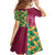 Japanese Bishamon-Kikkou Pattern Family Matching Off Shoulder Maxi Dress and Hawaiian Shirt Water Pillar Silent River Flow - Polynesian Pride