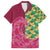 Japanese Bishamon-Kikkou Pattern Family Matching Summer Maxi Dress and Hawaiian Shirt Water Pillar Silent River Flow - Polynesian Pride