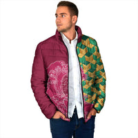 Japanese Bishamon-Kikkou Pattern Padded Jacket Water Pillar Silent River Flow - Polynesian Pride