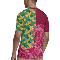 Japanese Bishamon-Kikkou Pattern Rugby Jersey Water Pillar Silent River Flow LT9 - Polynesian Pride