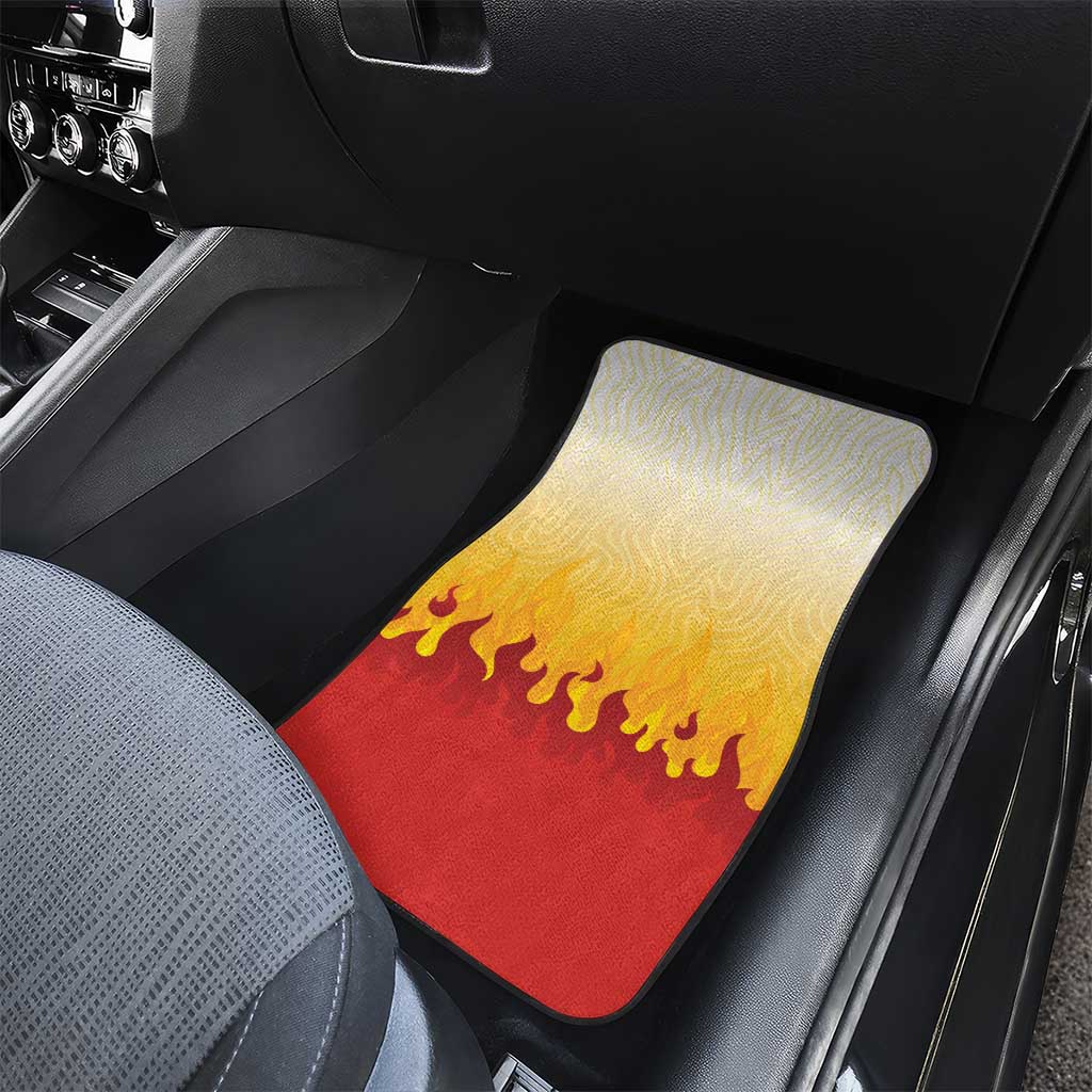 Japanese Kaen Pattern Car Mats Flame Pillar Blazing Lion Heart LT9 - Polynesian Pride