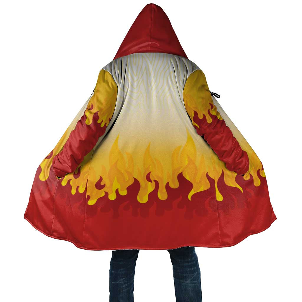 Japanese Kaen Pattern Cloak Flame Pillar Blazing Lion Heart - Polynesian Pride