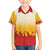 Japanese Kaen Pattern Family Matching Off Shoulder Maxi Dress and Hawaiian Shirt Flame Pillar Blazing Lion Heart - Polynesian Pride