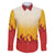 Japanese Kaen Pattern Family Matching Puletasi and Hawaiian Shirt Flame Pillar Blazing Lion Heart - Polynesian Pride