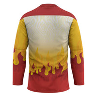 Japanese Kaen Pattern Hockey Jersey Flame Pillar Blazing Lion Heart LT9 - Polynesian Pride