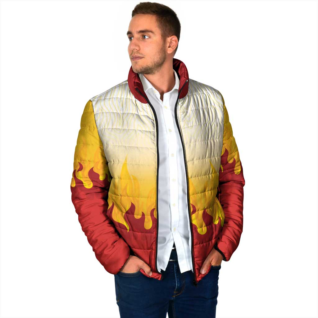 Japanese Kaen Pattern Padded Jacket Flame Pillar Blazing Lion Heart LT9 - Polynesian Pride