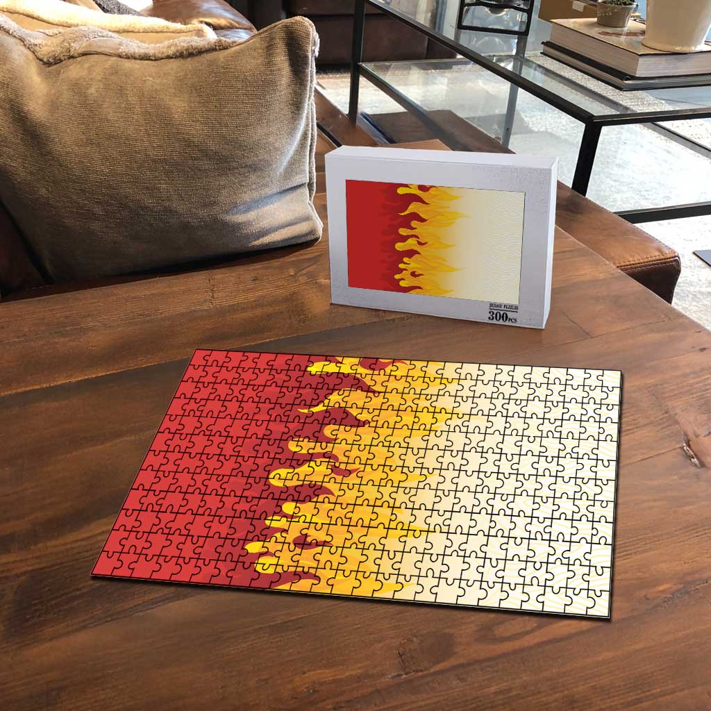 Japanese Kaen Pattern Puzzle Flame Pillar Blazing Lion Heart LT9 - Polynesian Pride